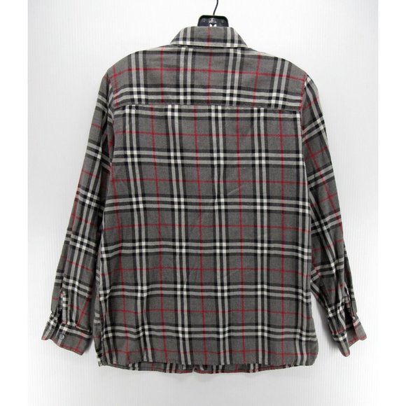 Foxcroft Shirt 8 Button Up Flannel Plaid Preppy Outdoor Collared Y2K - Picture 6 of 10